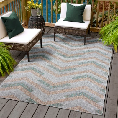 Abbildung von Sanat Teppich »Melissa 8004« rechteckig 10 mm Höhe Kurzflor, In und Outdoor geeignet, Wohnzimmer