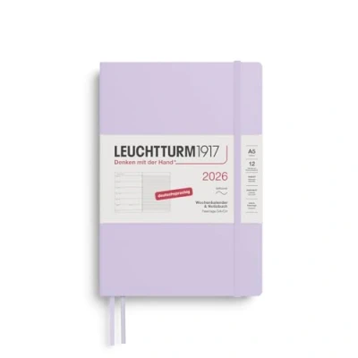 Abbildung von LEUCHTTURM1917 372491 Wochenkalender &amp; Notizbuch Medium (A5) 2026, 12 Monate, Softcover, Lilac, Deutsch