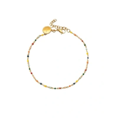 Abbildung von Singularu Armband goldcoloured multi coloured, Damen, Größe: One Size, Gold coloured