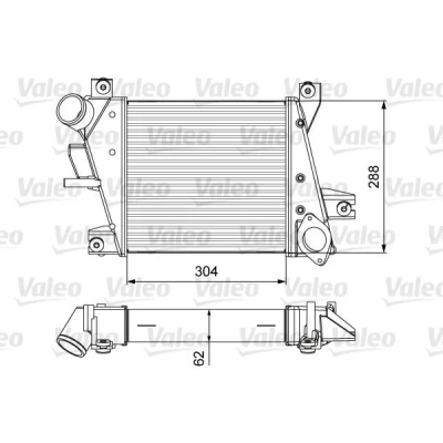 Abbildung von VALEO 818360 Ladeluftkühler ohne AGR Ventil NISSAN: X Trail