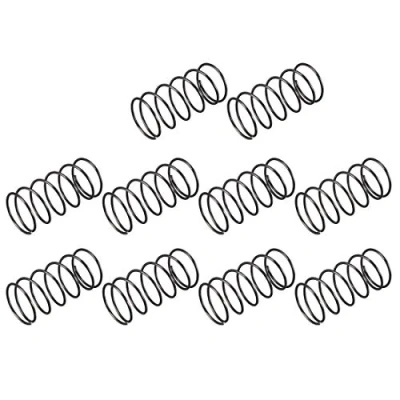 Abbildung von sourcing map 10Stk. Druckfeder Federstahl Sprungfeder 1,2mm Drahtdmr. 20mm Außendmr. 40mm freie Länge schwarz