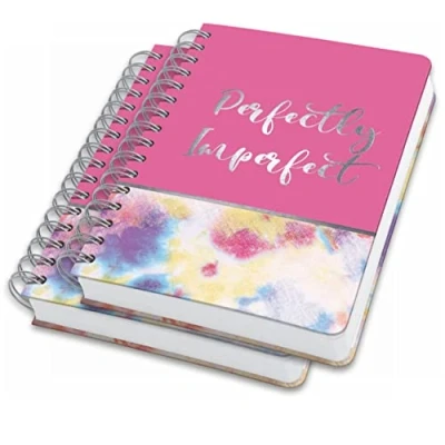 Abbildung von SIGEL JN609/2 Spiralblock Notizblock Bullet Journal Jolie, ca. A5, Dot Lineatur, 120 g/m², pink, Batik, 240 Seiten, vegan, aus nachhaltigem Papier hergestellt