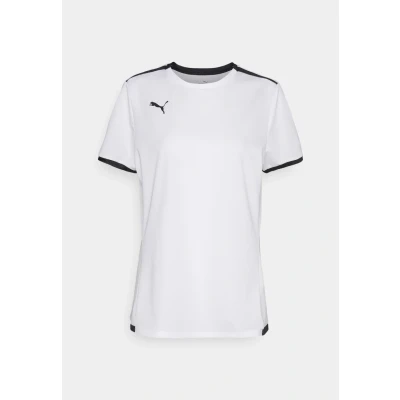 Abbildung von Puma Teamliga Tshirt print, Damen, Größe: Large, White/black