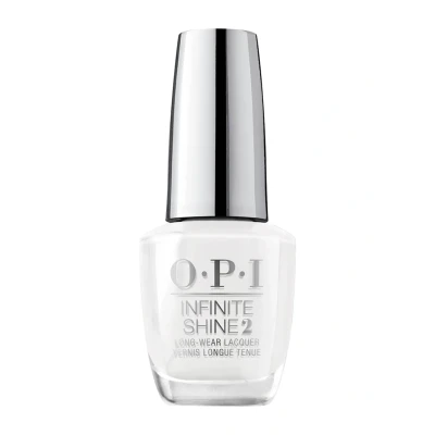 Abbildung von OPI Infinite Shine Alpine Snow vorgehärtete Gel Technologie ohne UV Lampe bis zu 11 Tage Halt langanhaltender, veganer Nagellack extra breiter ProWide Pinsel für makellosen Auftrag