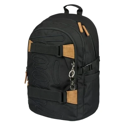 Abbildung von Baagl Skate Darkness Schulranzen für Kinder, Größe: One Size, Schwarz