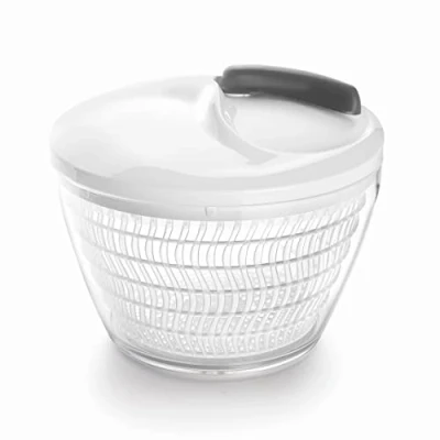 Abbildung von Lacor 61400 Mini Schleuder mit hoher Geschwindigkeit, EasySpeed System, 3 teilig, Abtropfgestell, Schüssel, 100% BPA frei, Ø 19 x 16 cm, weiß, Stahl