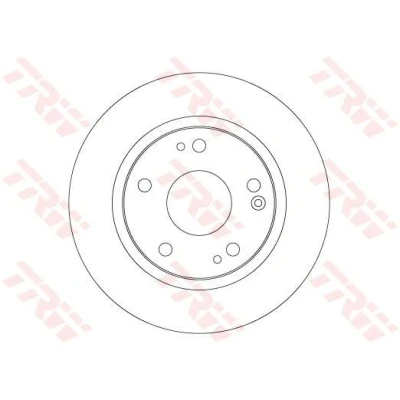 Abbildung von TRW DF6704 Bremsscheibe 260 9 5 114,3 voll lackiert hochgekohlt HONDA: CIVIC 10, 10 Stufenheck