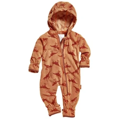 Abbildung von Playshoes Unisex Kinder Fleece Overall Jumpsuit, Dinos, 68