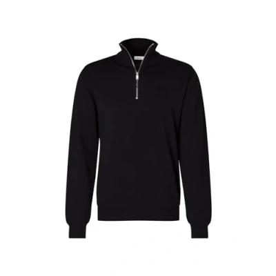 Abbildung von Seidensticker Herren Merino mit Reissverschluss Pullover, Blau, L EU