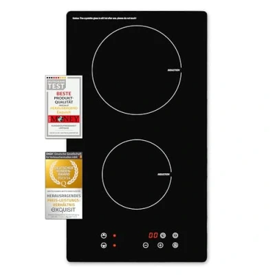 Abbildung von Exquisit Kochfeld EKI 300 2 Induktion Touch Control Kochzonen 3500 W