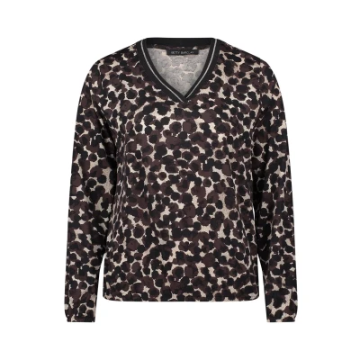 Abbildung von Betty Barclay MIT Gummizug Langarmshirt, Damen, Größe: 36, Braun beige