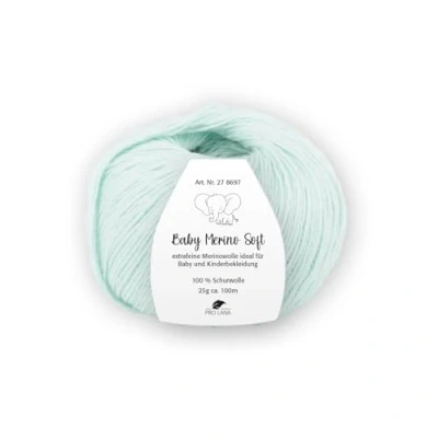 Abbildung von PRO LANA Baby Merino Soft Farbe: Mint (63) 25 g/ca. 100 m Wolle
