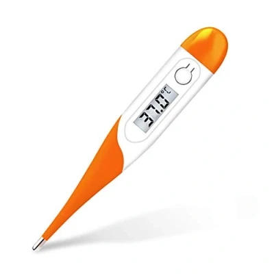 Abbildung von Daffodil HPC400 Digitales Fieberthermometer Achsel Thermometer quecksilberfrei für orale sowie rektale Messungen, speichert die zuletzt gemessene Temperatur, inkl. LR41 Knopfzelle, CE zertifiziert
