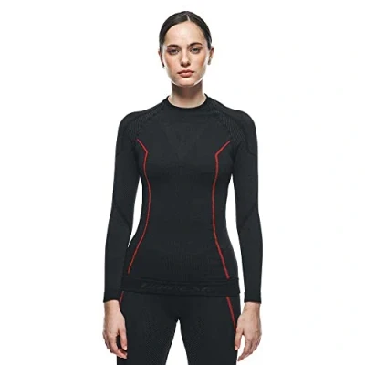 Abbildung von Dainese Damen Thermo LS Lady Baselayer Shirt, Schwarz/Rot, L/XL