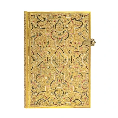 Abbildung von Paperblanks Gold Inlay Mini Li, (140 x 100): Lined
