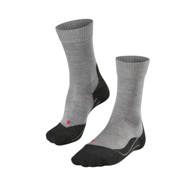 Abbildung von FALKE Herren Wandersocken TK5 Wander M SO Wolle antiblasen dünn 1 Paar, Grau (Light Grey 3403), 39 41