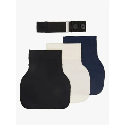 Abbildung von Carriwell Flexigürtel aus Bio Baumwolle, Weiß / Schwarz Marineblau