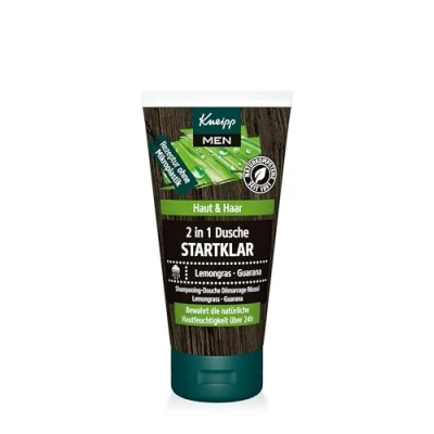 Abbildung von Kneipp MEN 2 in 1 Männerdusche Startklar Reisegröße belebendes Duschgel für Haut &amp; Haar zitrisch vitalisierender Duft vegan ohne Mikroplastik 50ml