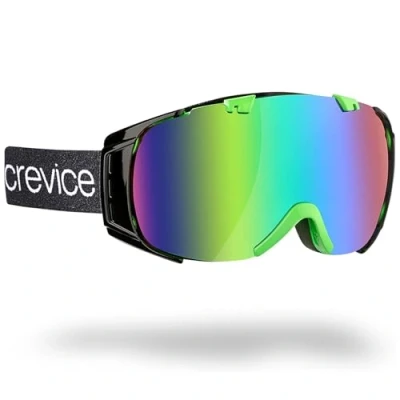 Abbildung von Black Crevice Kinder Skibrille Warh, schwarz/Grün, One Size…