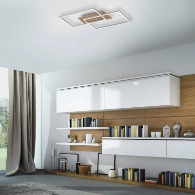 Abbildung von JUST LIGHT LED Deckenleuchte »IVEN«, 2 flammig, Leuchtmittel Board fest integriert, dimmbar über Fernbedienung