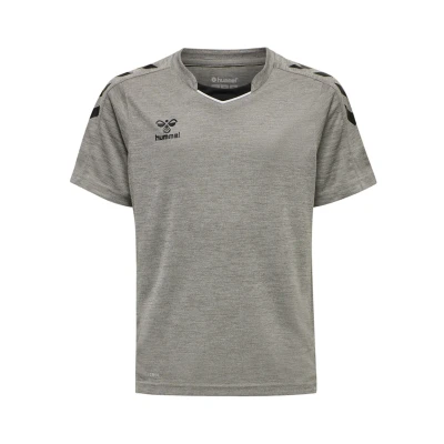 Abbildung von Hummel Hmlcore XK POLY Jersey S/S Tshirt print für Kinder, Größe: 116, Grey melange