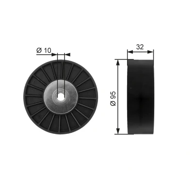 Abbildung von GATES T36135 Umlenkrolle Micro V UNIQUE FIT