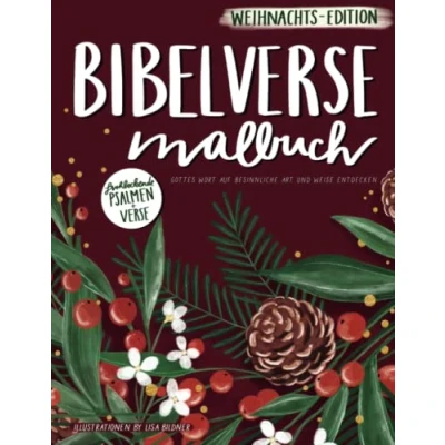 Abbildung von Bibelverse Malbuch: Gottes Wort auf besinnliche Art und Weise entdecken