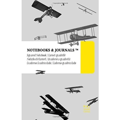 Abbildung von Notizbuch Kariert Notebooks &amp; Journals, Flugzeuge (Vintage Kollektion), Large: Soft Cover (13.97 x 21.59 cm)(A5)