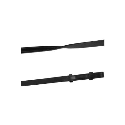 Abbildung von Montar Zügel Leder/Gummi Frech Hooks Eco Schwarz Warmblut