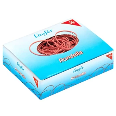 Abbildung von Läufer 50647 Rondella Gummiringe Nr. 13, Durchmesser 85 mm, 100g Schachtel, rot, besonders langlebig