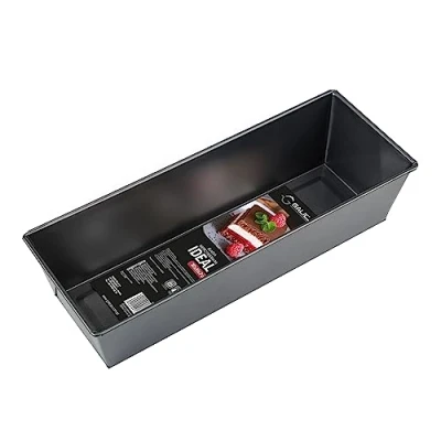 Abbildung von Galicja Antihaftbeschichtetes backblech IDEAL klein hoher rand kuchen tief für backofen Schwarz 30x11x7cm