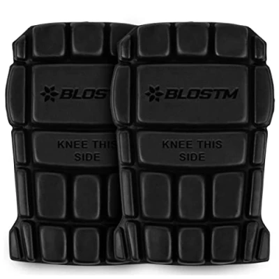 Abbildung von BLOSTM Kniepolster Arbeitshose Beschützerisch Einfügen Paar Flexible Knieschoner Arbeiten für Sport, Bauarbeiten, Gartenarbeit Schaum Anpassbar Kniepolster, Arbeitshosen (2PCS)
