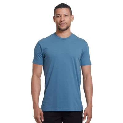 Abbildung von True Classic Herren T Shirt mit Rundhalsausschnitt und kurzen Ärmeln, 1er Pack Indigoblau, L