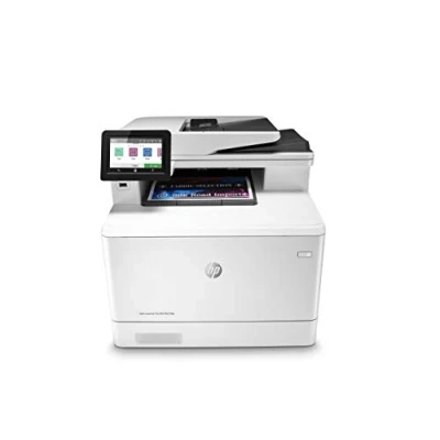 Abbildung von HP Color LaserJet Pro M479fdw Multifunktions Farblaserdrucker (Drucker, Scanner, Kopierer, Fax, WLAN, LAN, Duplex, Airprint, 27 Seiten/Min) weiß