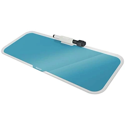 Abbildung von Leitz Desktop Memoboard mit Glasoberfläche, Sanftes Blau, Cosy Serie, 52690061