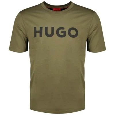 Abbildung von HUGO Tshirt print, Herren, Größe: XL, Dark beige