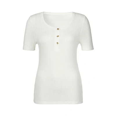 Abbildung von Lascana Tshirt basic, Damen, Größe: 32/34, Creme