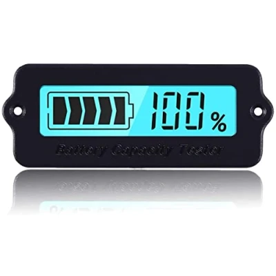 Abbildung von Batterie Kapazität Anzeige 12V 60V Spannungsanzeige Blei Säure Lithium Ion Batteriewächter Voltmeter Batteriestatus Ladeanzeige Monitor