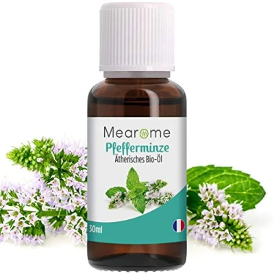 Abbildung von Pfefferminzöl BIO 30 ml Ätherisches Öl 100% Naturrein Minzöl gegen Kopfschmerzen Migräne Pfefferminz Aroma Zum Verzehr Diffuser Duftöl Duftlampe Aromatherapie Minze Pur auch China genannt
