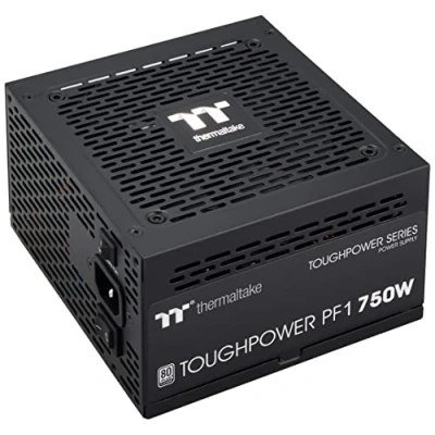 Abbildung von Thermaltake Toughpower PF1 750W PC ATX Netzteil 80 Plus Platinum voll modular leiser 140 Lüfter EU Zertifiziert schwarz