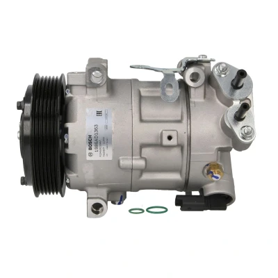 Abbildung von BOSCH 1 986 AD1 363 Kompressor 12V PAG 46 YF R1234yf mit Montageanleitung, Dichtring CITROËN: C4 Grand Picasso 2