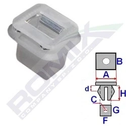 Abbildung von ROMIX C60545 Clip, Zier /Schutzleiste BMW: 5 Saloon