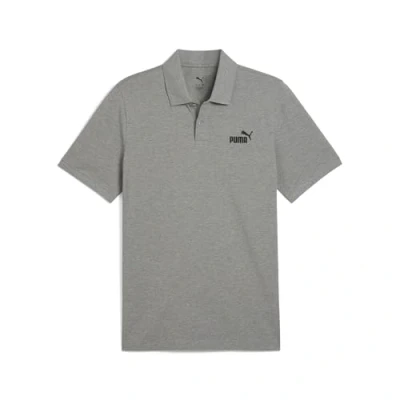 Abbildung von PUMA Herren ESS No. 1 Logo Pique Polo Polos, Medium Gray Heather,