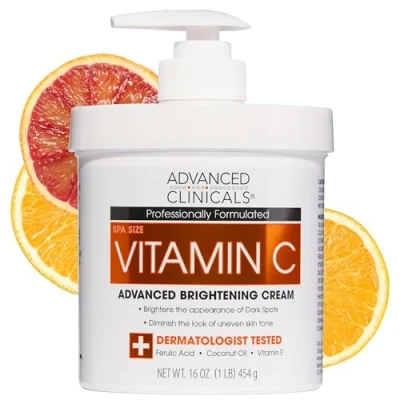 Abbildung von Advanced Clinicals Vitamin C 16oz Cream Brightening Cream. Anti aging Large 16oz. by
