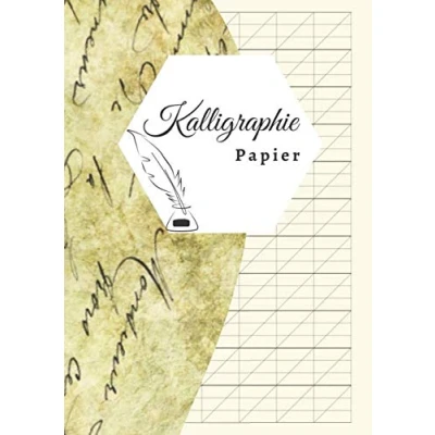 Abbildung von Kalligraphie Papier: DIN A4 Übungsheft 110 Seiten Schönschreiben Handlettering Übungspapier Schreibschrift