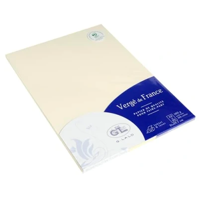 Abbildung von G.Lalo 47216L Papier Vergé de France (100 g, DIN A4, 21 x 29,7 cm, 50 Blatt, elfenbein)