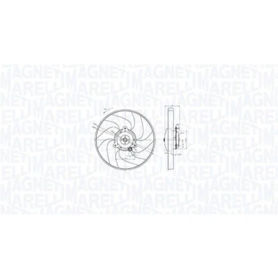 Abbildung von MAGNETI MARELLI 069422866010 Lüfter 337 12 186 PEUGEOT: 406 Saloon, 306 Hatchback, Coupe