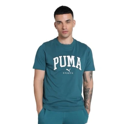 Abbildung von Puma Squad TEE Tshirt print, Herren, Größe: XXL, Cold green