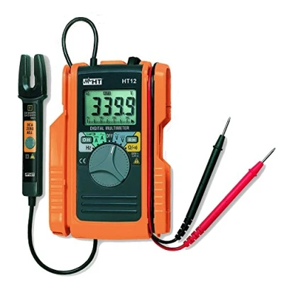 Abbildung von HT Instruments Digitalmultimeter mit Gabelstromzange 60A AC/DC, HT12