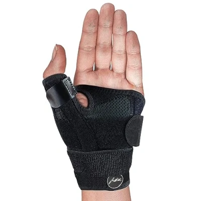 Abbildung von Dr. Arthritis Von Ärzten Entworfen Handgelenk Bandage, Daumenbandage Links/Rechts, Handgelenkstütze mit Daumenschiene/Stabilisierende Handgelenkbandage Daumenortthese [Schwarz, Einzelpack]